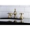 Kingston Brass KC7063BX English Country 8" Widespread Bathroom Faucet, Antique Brass KC7063BX - alternate 6